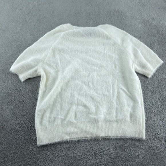 Matty M XL Short Sleeve Eyelash Sweater - 49% Polyester Relaxed NWT 1734 - Picture 2 of 8
